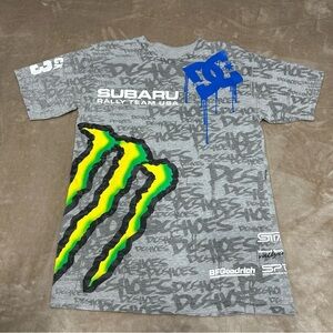 DC Subaru Rally Team Shirt Monster Energy Ken Block #43 Men’s Gray Medium
